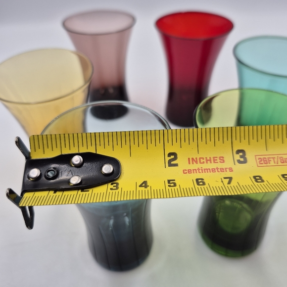 VTG MCM Coloured Shot Glasses. - Picture 4 of 6